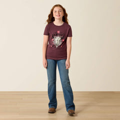 Ariat Skulls Florals T-Shirt-Ariat