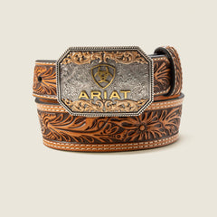 Floral Tooled Belt-Ariat