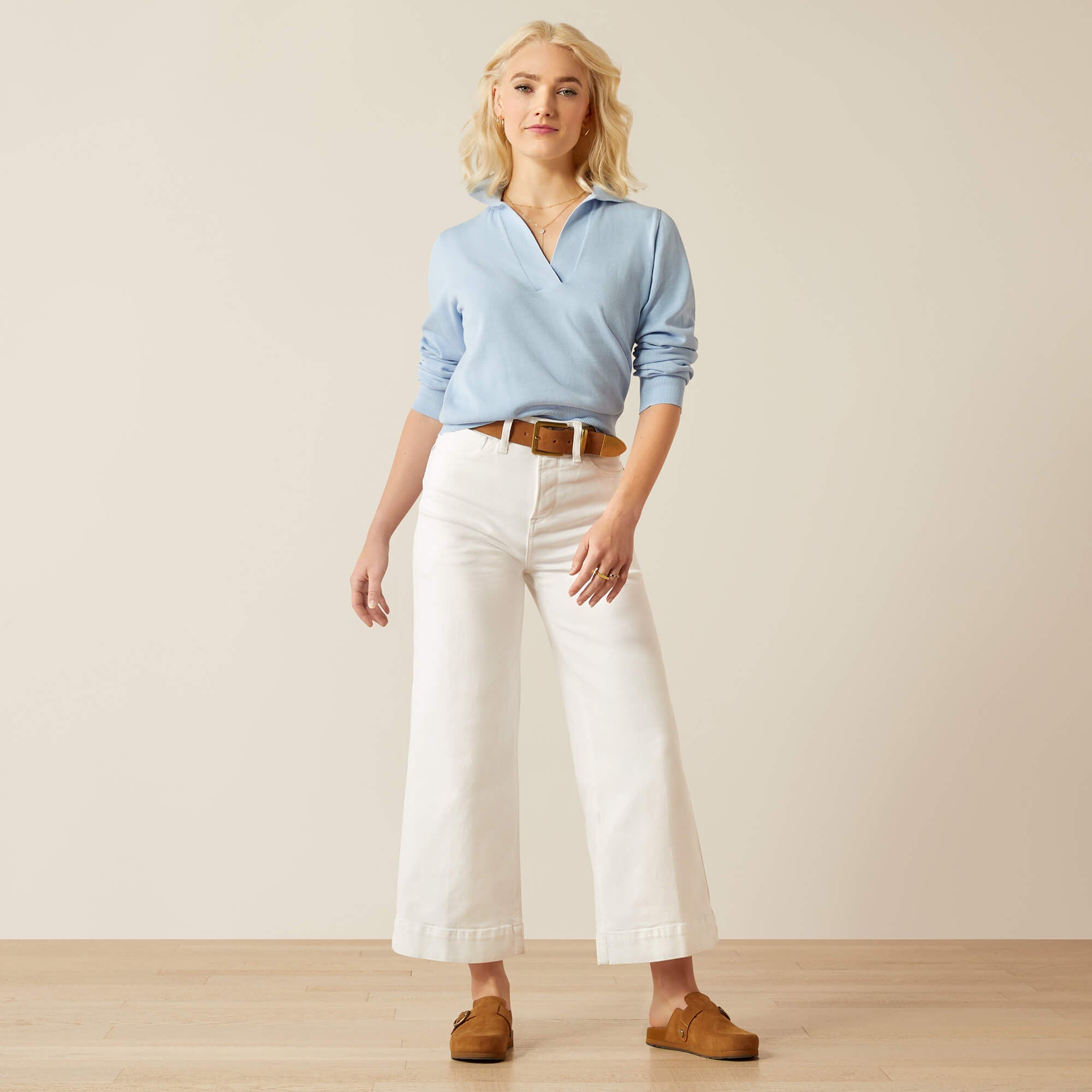 Ultra High Rise Countryside Wide Leg Crop Jeans-Ariat