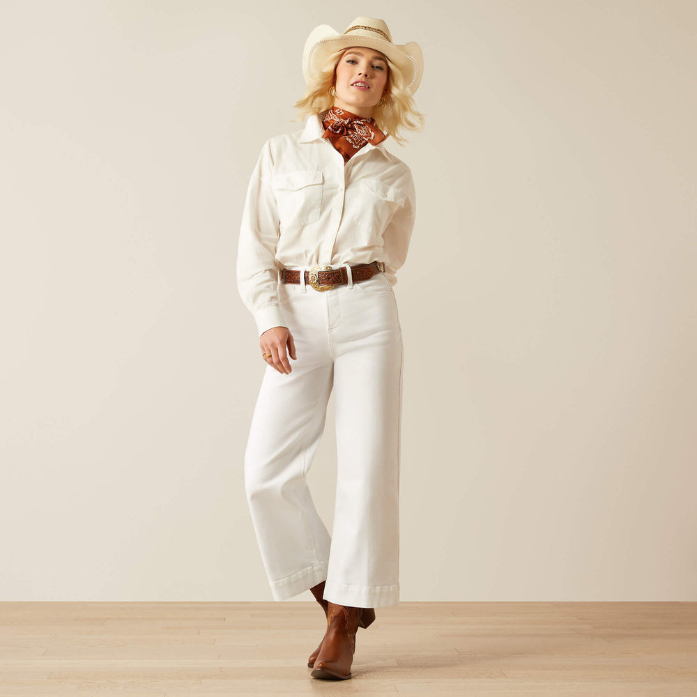 Ultra High Rise Countryside Wide Leg Crop Jeans-Ariat