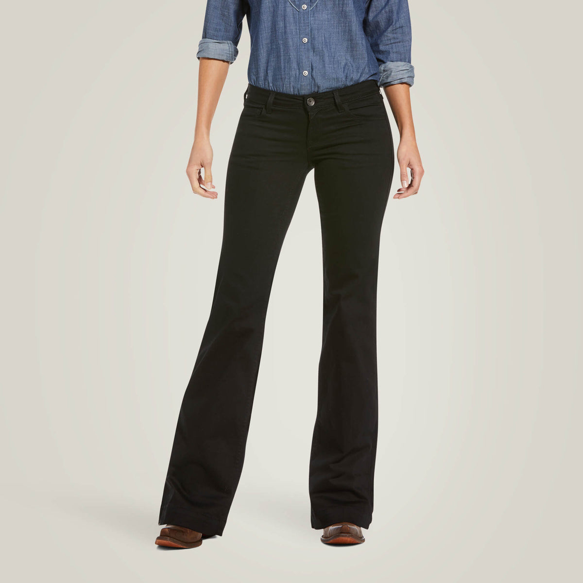 Trouser Mid Rise Forever Wide Leg Pant-Ariat