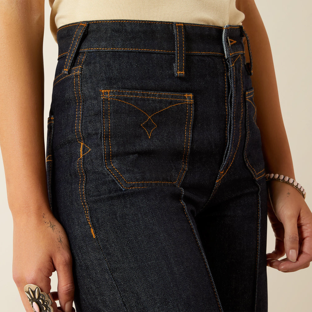 Ultra High Rise Tomboy Western Utility Wide Leg Jean-Ariat