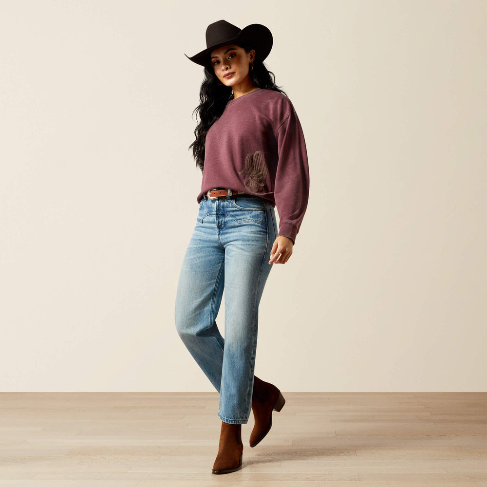 Ultra High Rise Cheyenne Yoke Tomboy Straight Leg Jean-Ariat
