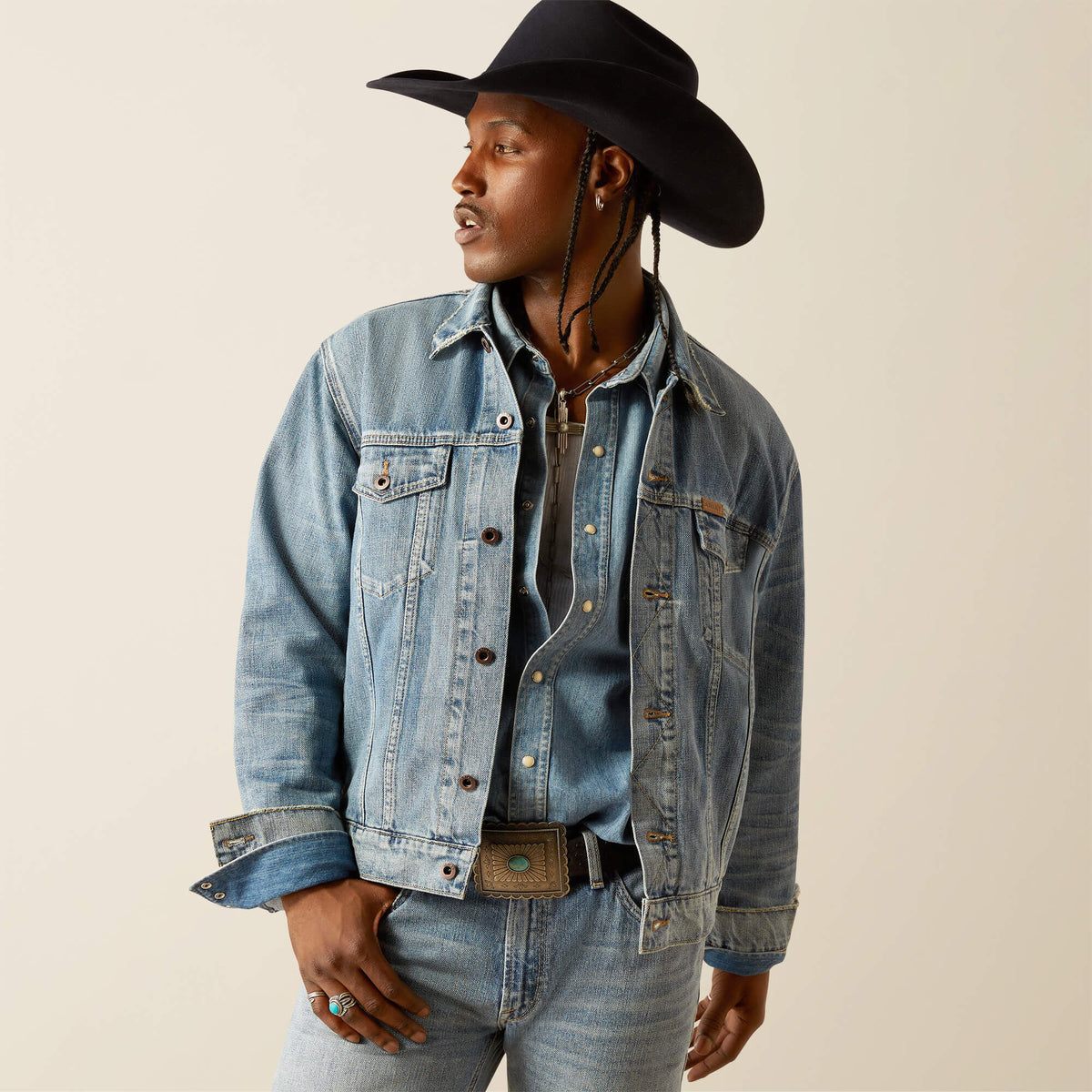 Everybody's Yellowstone Hometown Denim Jacket-Ariat